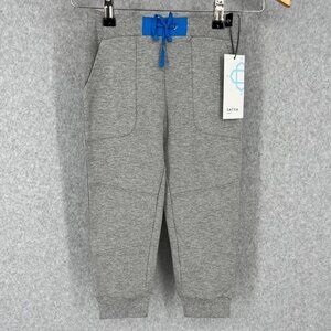 Satva Boys Playtime Jogger Size 4T Organic Cotton Modal Gray Blue Casual NEW
